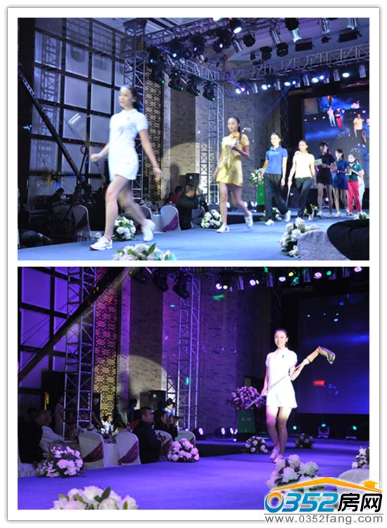 模特展示高爾夫運動