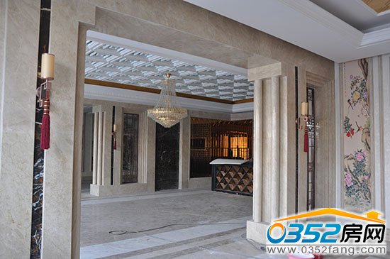 新接待中心內部精裝修接近尾聲