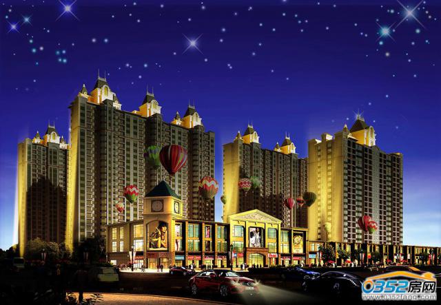 風(fēng)情商業(yè)街夜景效果圖