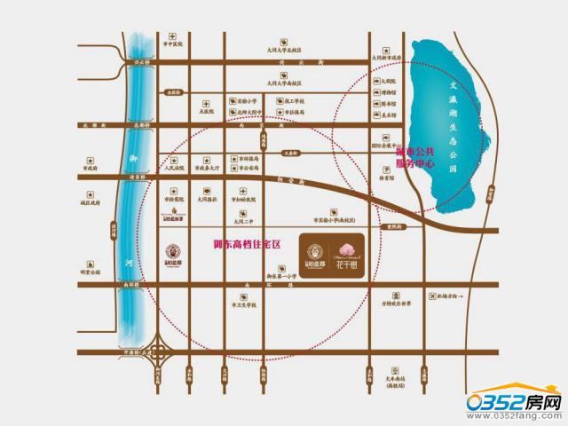 鉑藍郡·花千樹區位圖
