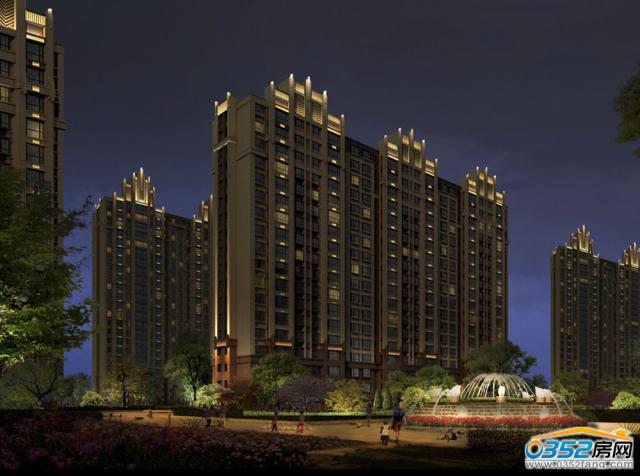 凱德世家·領閱單體樓棟夜視圖