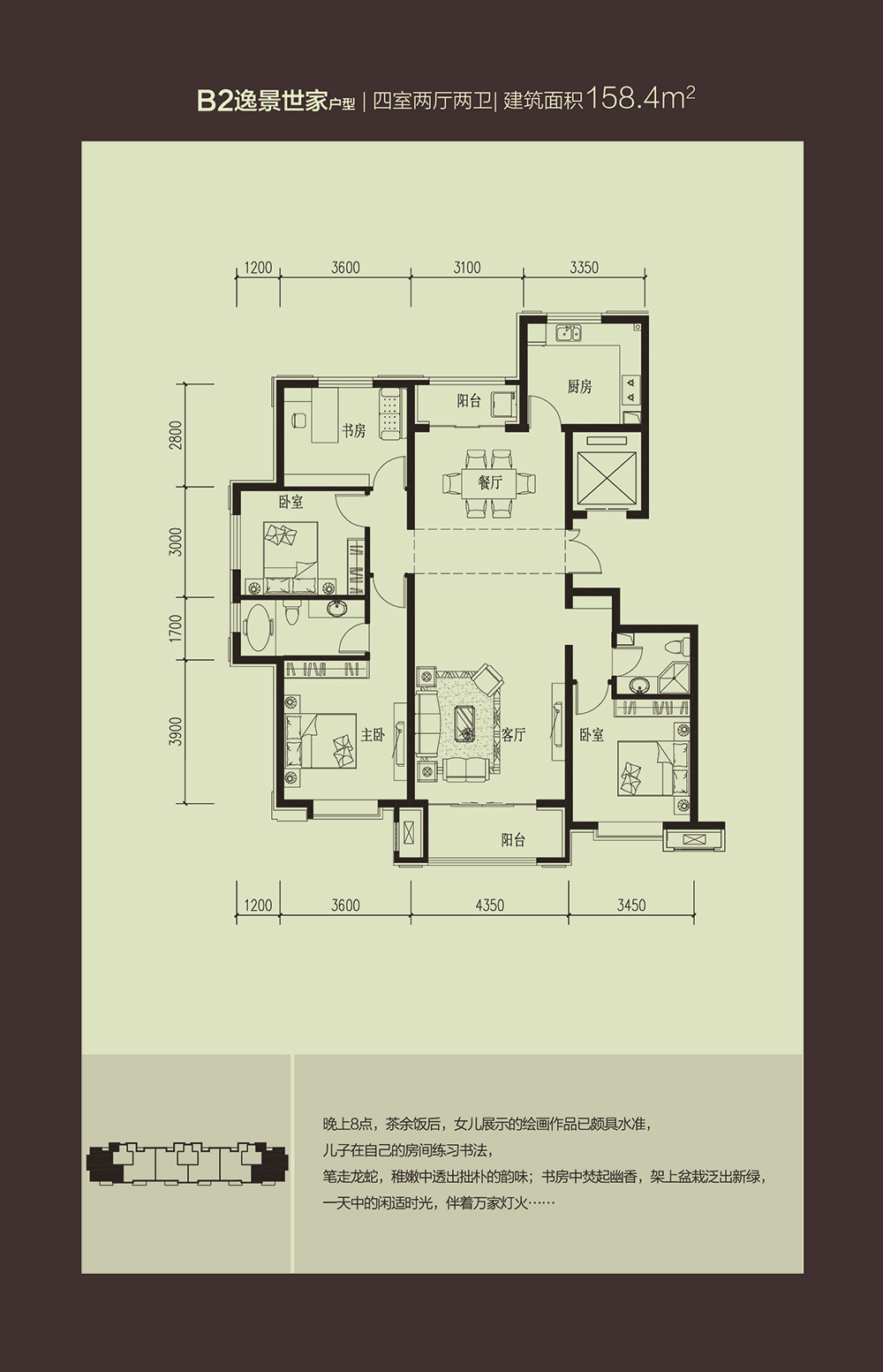 四室兩廳兩衛(wèi) 158.4平米